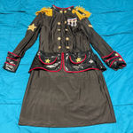 Womens music legs plus size military general costume 1X/2X Black Photo 0