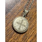 Ellie Vail Arlo St. Benedict Necklace in Gold Womens Holy Chain Pendant Photo 5