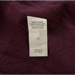 Lucky Brand Dress Womens Large Burgundy White Geometric Boho Bohemian Peasant Photo 7