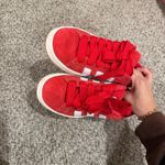 Adidas  Campus 00s Red Suede Sneakers White Stripes Photo 3