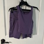 Jessica Simpson  purple workout set  shorts and tank size small Photo 0