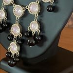 Y2K Pink and Black Gold tone Bubble Necklace. Photo 2