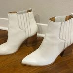 Marc Fisher Oshay Pointed Toe Bootie (Women) in Ivory Leather Photo 1