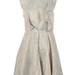 BCBGeneration  | Metallic Silver & Gold Foil Y2K Formal Prom Dress Size 4 S Small Photo 1