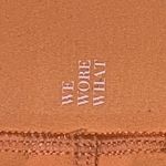 We Wore What  Solid Lace Up Biker in Peach Cobbler Photo 12