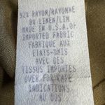 BUSHWACKER Sz 8 Brown Floral Linen Rayon Maxi Sheath Dress Sleeveless USA Photo 11