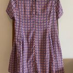 Lush Clothing NWOT Lush from Nordstrom red, blue & cream printed short sleeve shift dress Photo 3