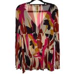 BCBGMAXAZRIA ‎ Retro Babydoll Bell Sleeve Blouse Pink Size XL Business Casual Y2K Photo 1