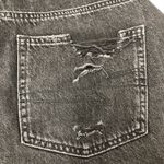 American Eagle  Outfitters black distressed denim shorts size 4 cut offs Photo 4