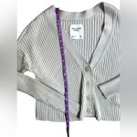 Abercrombie & Fitch | Elevated Ribbed Knit Cardigan in Light Tan Size XS Photo 7