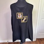 Bonworth Vintage Black Animal Graphic Sleeveless Tank Top Photo 1
