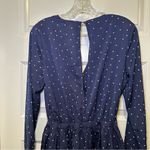 Princess Polly  Blue Polka Dot V Neck Long Sleeve Romper size US 6 Photo 10