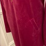 Lilly Pulitzer  Skipper Ruffle Dress Bordeaux Berry Velour Pocket Winter Party XL Photo 2