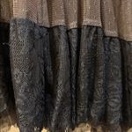 Free People  BROWN & BLACK LACE TOP SIZE SMALL LOTS OF STRETCH NYLON/POLY/SPANDEX Photo 6