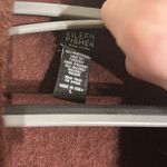 Eileen Fisher  WOMAN 70% lambswool Long Cardigan Sweater Dark Rust Brown - Size L Photo 2