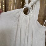 Lulus  Corfu Charm Ivory O-Ring Halter Maxi Dress White Beachy Flowy Medium Photo 3