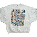 Fruit of the Loom VTG 90s Lighthouses of the Chesapeake Bay Maryland Graphic Sweatshirt Womens XL Photo 0