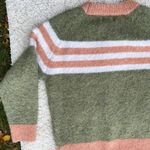 FRNCH Paris Green & Orange Stripe Wool Sweater Photo 6