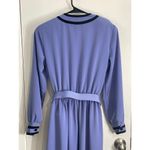 Vintage Madea Church Lady Dress Size 6 Blue Belted Secretary Modest Office Photo 4