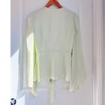 Stone Cold Fox 100% Silk Sage Beverly Blouse Size 1 Bell Sleeve Feminine Chic Photo 7
