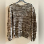 Moon River  Heathered Grey Blouson Sleeve Sweater Size Small Photo 5