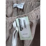Keren Hart Gingham Cotton Lounge Shorts Brown Check Elastic‎ Waist Women Lg New Photo 7