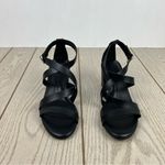 Anne Klein Women's Rowen Faux Leather Buckle Strappy Sandals 6M Black $85 Photo 1