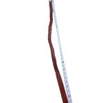 VTG Braided Faux Leather Belt Reddish Brown Brass Buckle 32” Photo 2