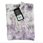 Hudson Jeans Live-In Tie Dye Cotton Hoodie in “soft lilac fatigue.” SZ XS Photo 5
