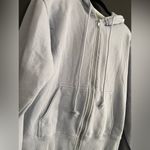 Brandy Melville  Light Blue Full Zip Hoodie Sweatshirt Women’s One Size EUC Photo 1