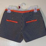 Rachel Roy Heart Embroidered Shorts Womem Size 0 Black Coral Pink & White Photo 1