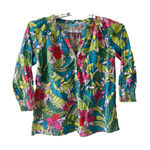 Tori Richard Honolulu women floral top blouse Size S Photo 0