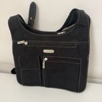 Baggallini  Cross Over Buckle Crossbody Expandable Black Nylon Travel Bag Photo 1