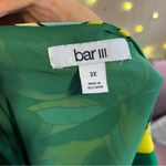 Bar III Green Psychedelic Top Photo 3