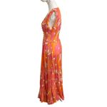 Miss June Long Scarlett Maxi Dress Multicolor Tropical Floral Women’s One Size Pink Photo 4