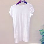 James Perse  Standard Cotton white rolled sleeve Tshirt Dress, lined, size L Photo 7
