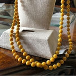 Vintage Mustard Yellow Super Long Necklace Photo 1