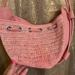 Free People  Cabana Vintage Pink Woven Crossbody Purse NWOT Photo 2