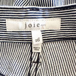 Joie  Aerindis Ankle Straight-Leg Jeans in Cadet Stripe Women's Size 26 Photo 7