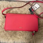 Ralph Lauren NEW R.L.L. Lauren hot Pink Cow Leather Wallet Crossbody Bag Photo 4