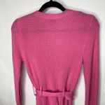 Free Press Pink Fitted Cardigan Sweater Belted Sz XS Photo 1