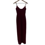 TSP Maxi Dress Burgundy Spaghetti Strap Slit Evening Formal XS Red Photo 4