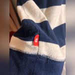 IZOD  Navy and White Striped Sweatshirt M loose fit rugby stripes M Photo 9