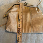 Jessica Simpson  Crossbody Bag Purse foldover kisslock Beige croc embossed Photo 6