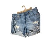 American Eagle  Distressed Tom Girl Shorts Size 8‎ Photo 2