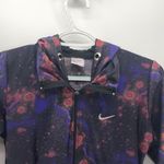 Nike hooded purple black maroon splotched zip up running performance workout sz Photo 4