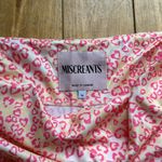 Miscreants Ruched Cupid Mini Strapless Dress/Gloves Yellow/Pink LeopardUS M NWOT Pink Size M Photo 1