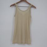 ZOA Ribbed Tank Top Cream M Basic Layering Essential Tan Size M Photo 4