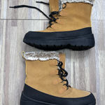 Target Tan and Black Winter Boots with Faux Fur Trim Women’s Size 10 Photo 0