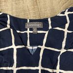 Luxology  sheath dress in navy and white dress. Photo 1